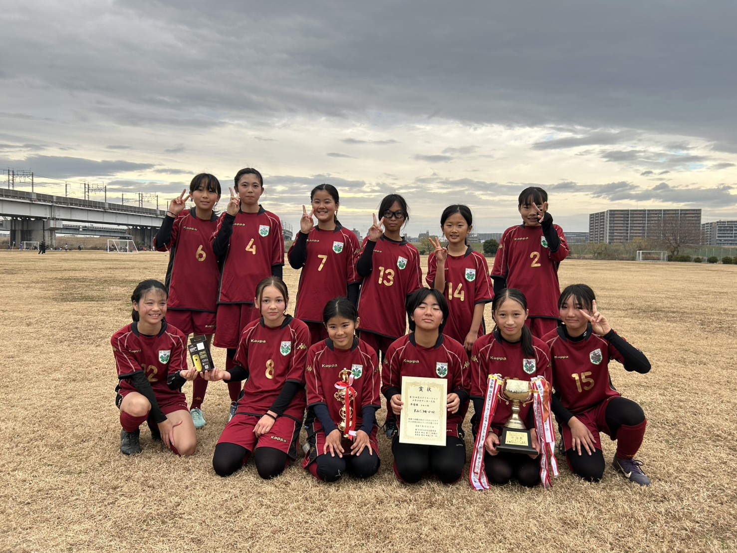 第30回荒川クリエーション少年少女サッカー大会で墨田区サッカー少女代表が準優勝！