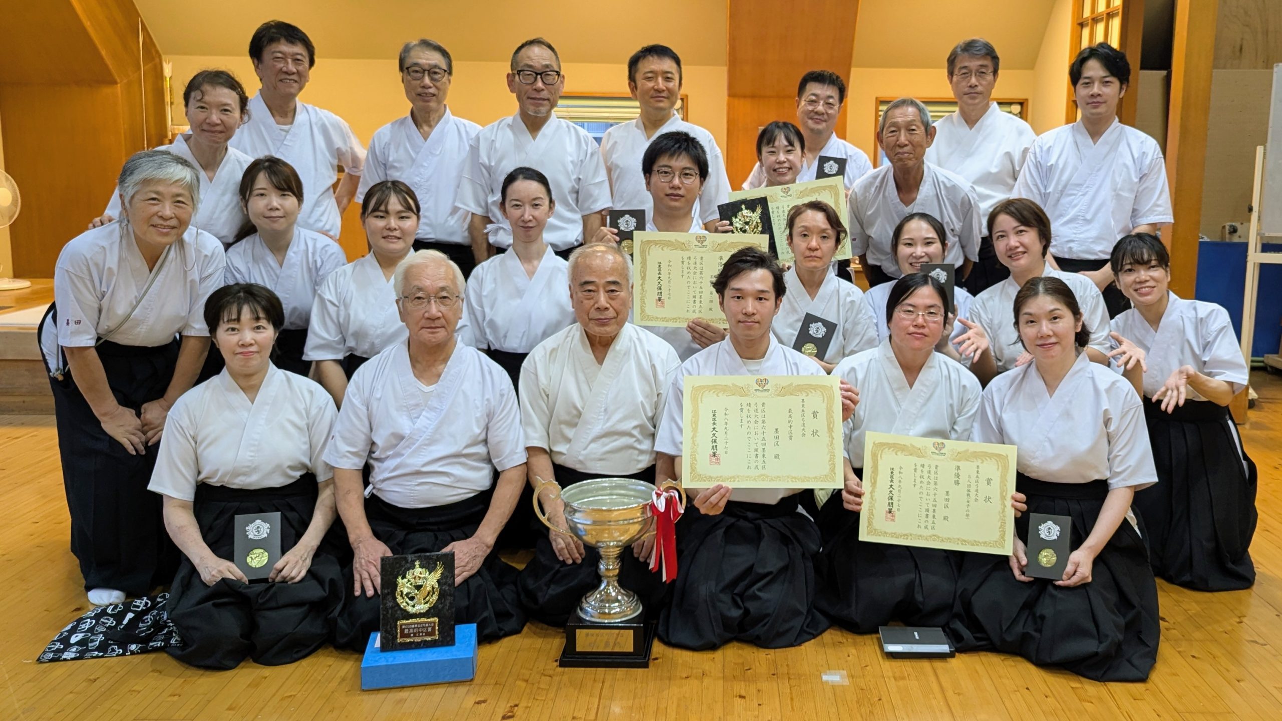 墨田区弓道連盟、墨東五区大会で今年も活躍